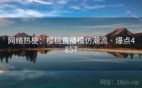 网络热梗：樱桃直播模仿潮流 · 爆点4857